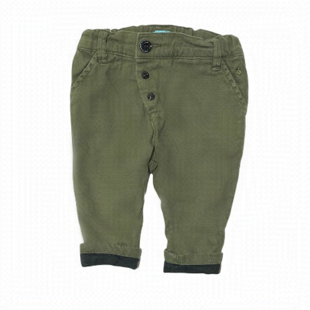 𝅺trois Mouton Asymmetrical Olive Green Pull On Pants